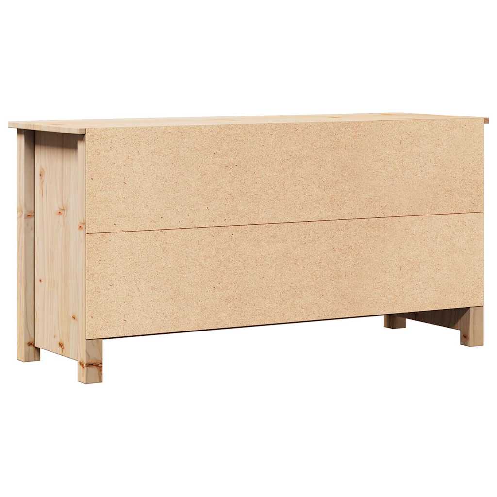 tv-bord 103x36,5x52 cm massivt fyrretræ