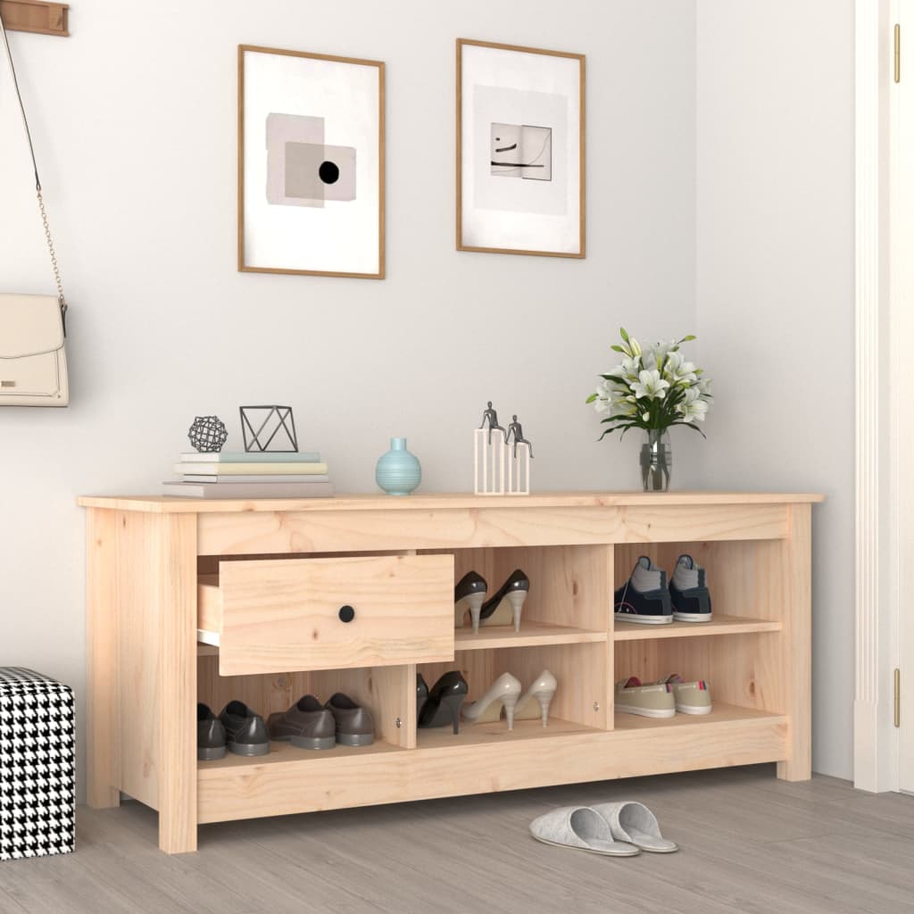 skoreol 110x38x45,5 cm massivt fyrretræ