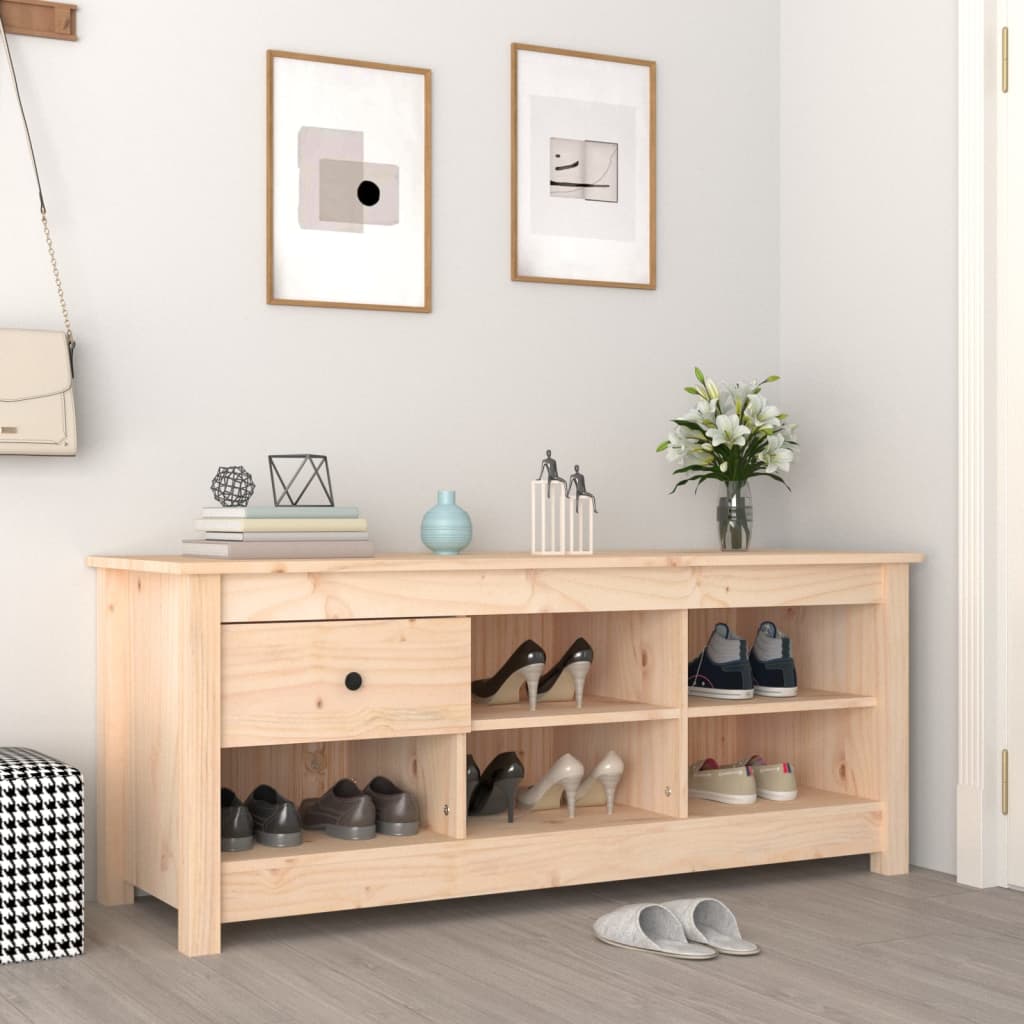 skoreol 110x38x45,5 cm massivt fyrretræ