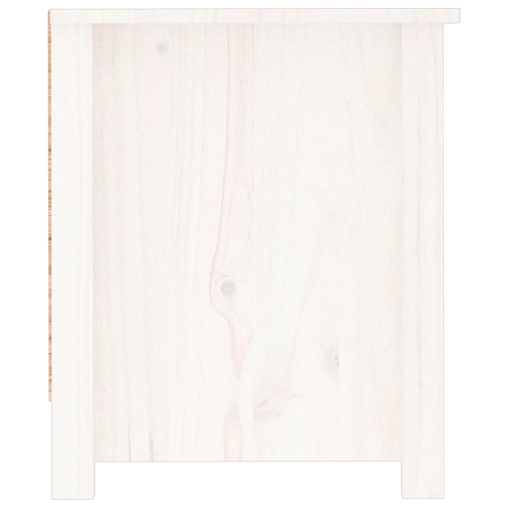 skoreol 110x38x45,5 cm massivt fyrretræ hvid