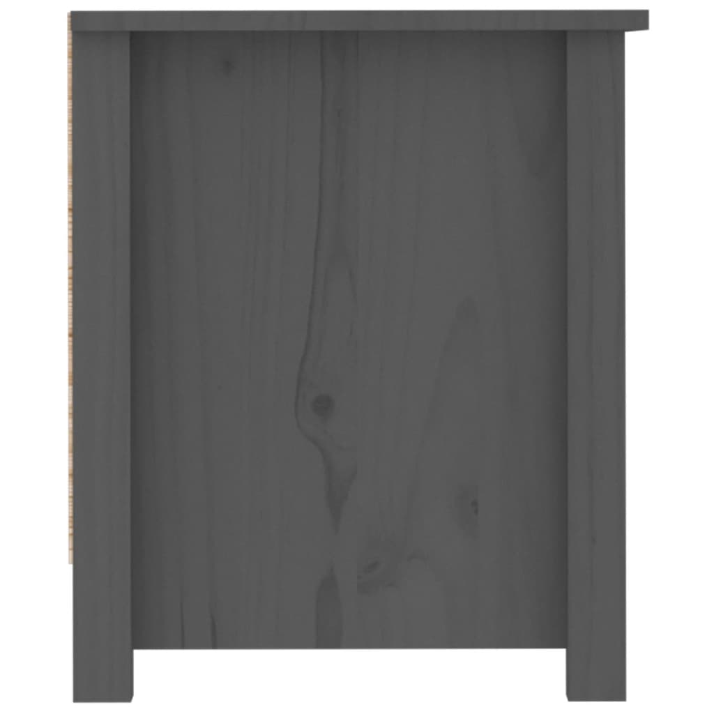 skoreol 110x38x45,5 cm massivt fyrretræ grå