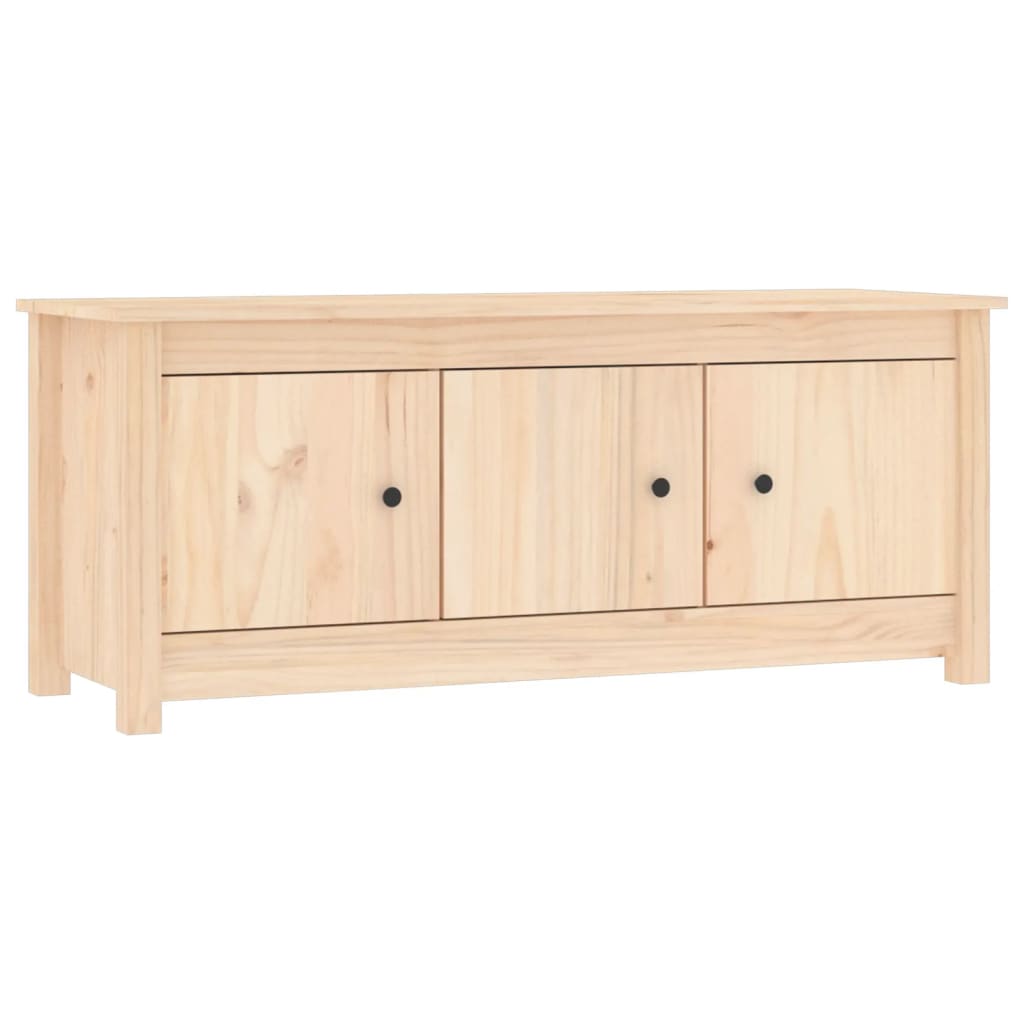 skoskab 110x38x45,5 cm massivt fyrretræ