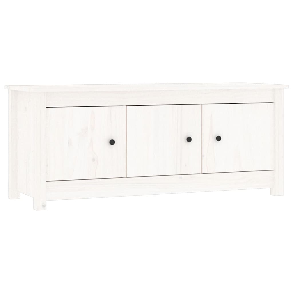 skoreol 110x38x45,5 cm massivt fyrretræ hvid