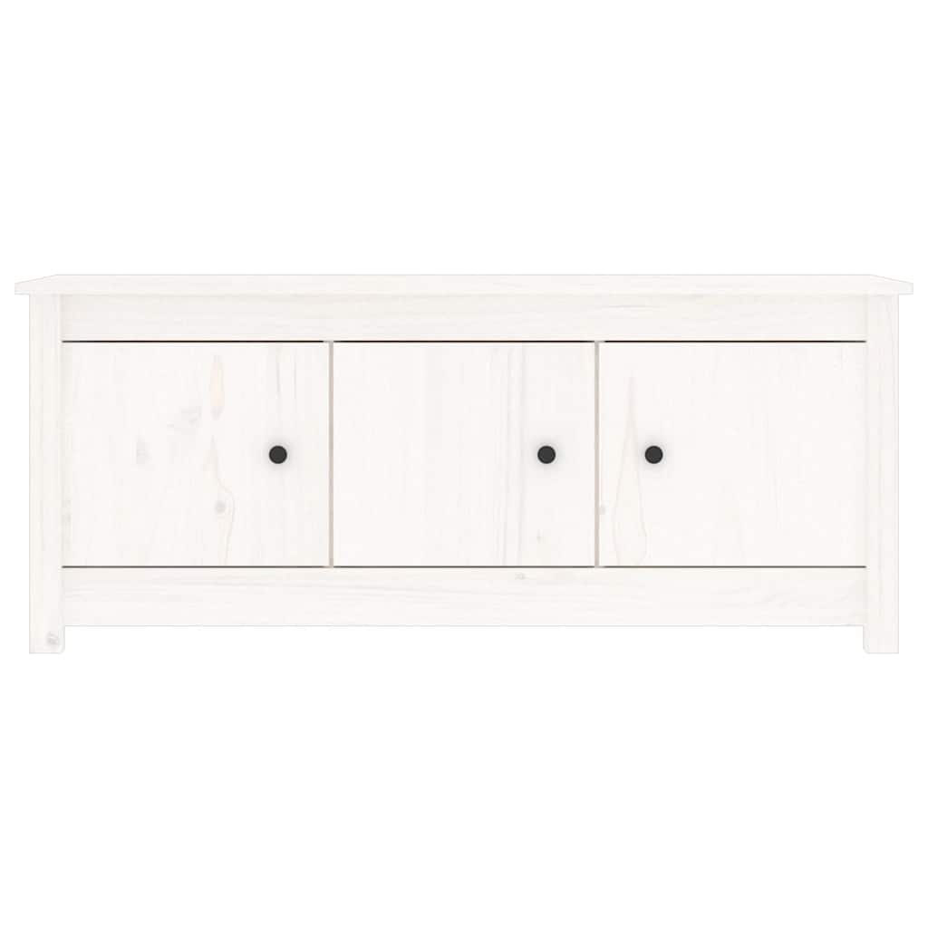 skoreol 110x38x45,5 cm massivt fyrretræ hvid