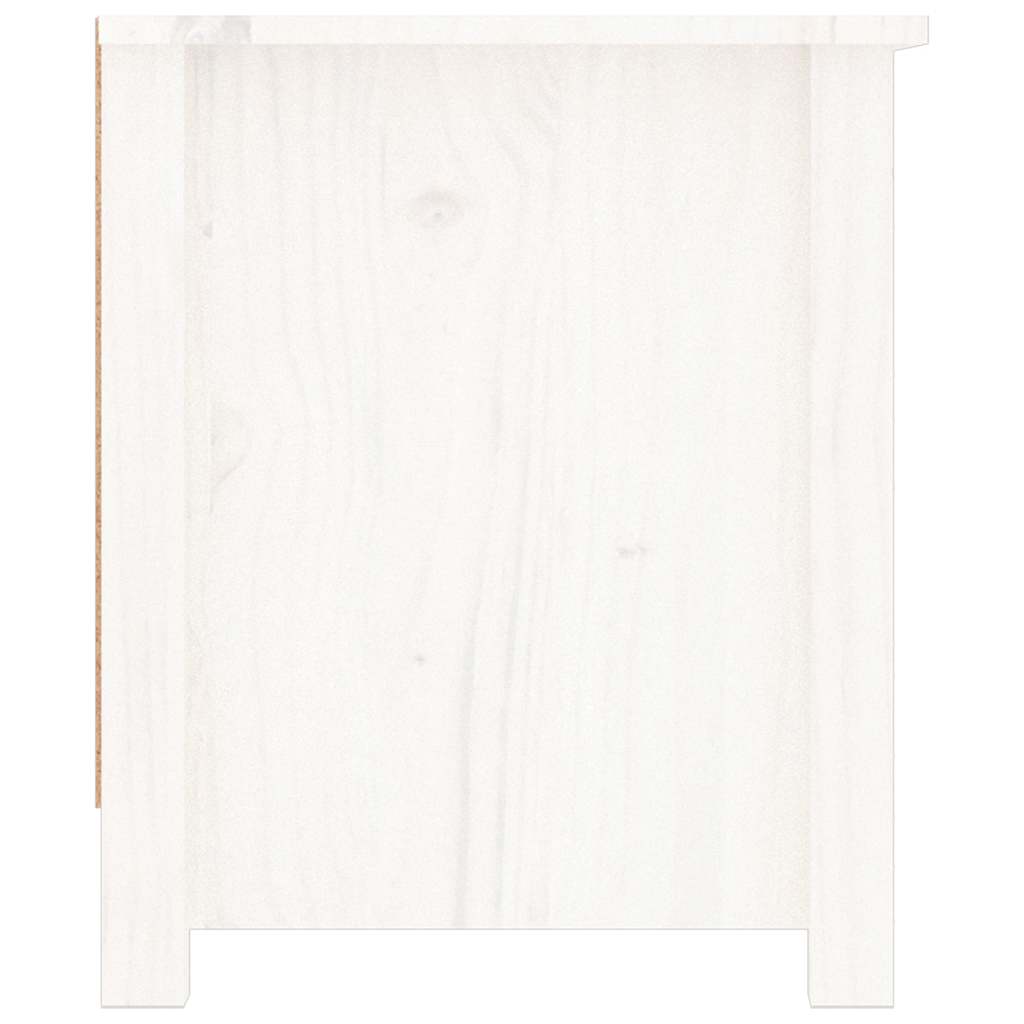 skoreol 110x38x45,5 cm massivt fyrretræ hvid