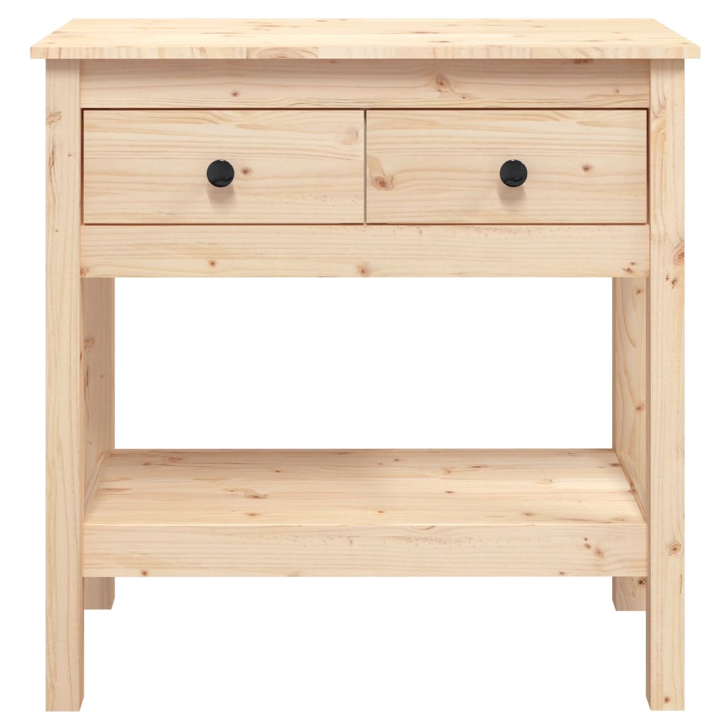 konsolbord 75x35x75 cm massivt fyrretræ