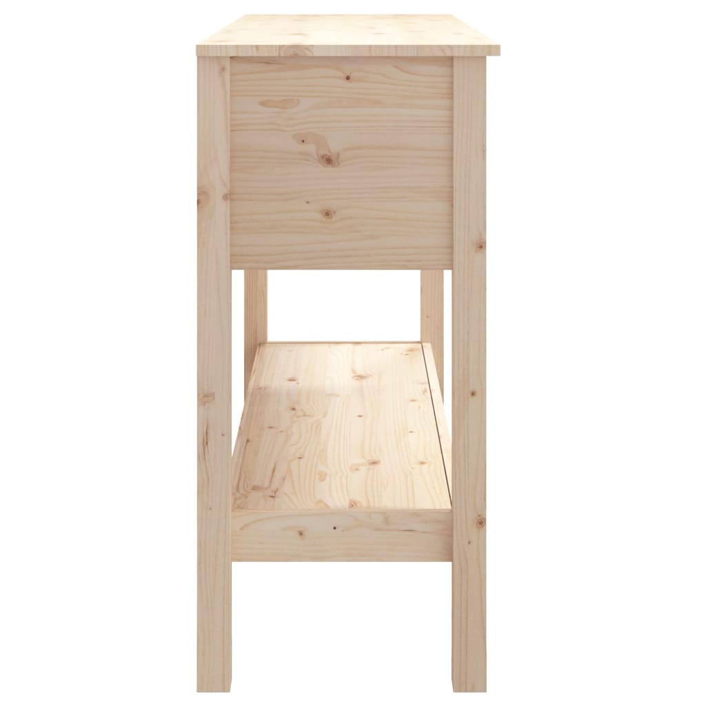 konsolbord 100x35x75 cm massivt fyrretræ