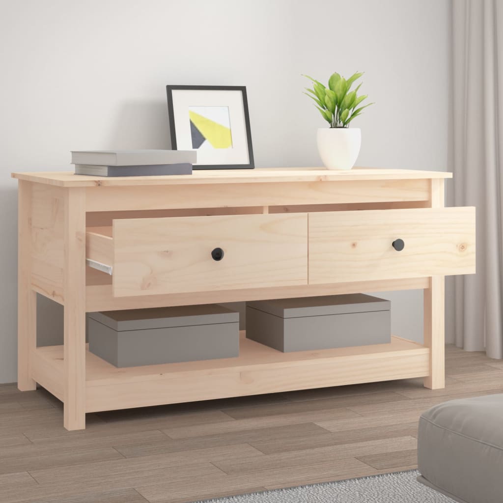 sofabord 102x49x55 cm massivt fyrretræ