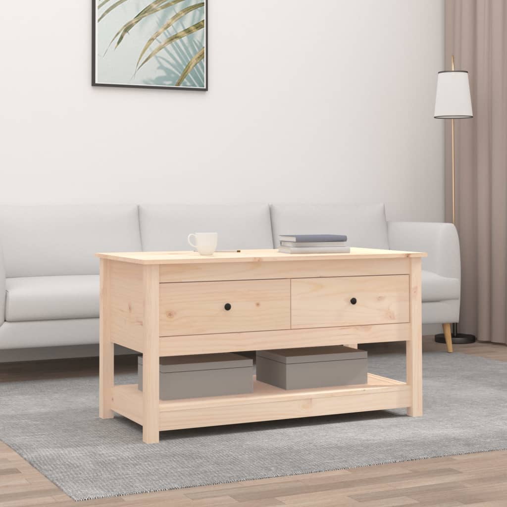 sofabord 102x49x55 cm massivt fyrretræ