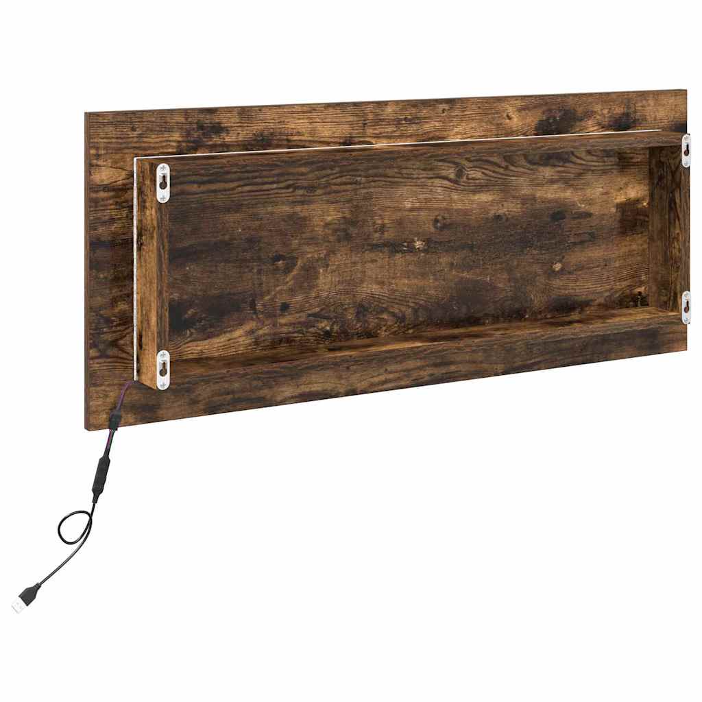 Spejl Røget eg 90 x 8,5 x 37 cm Konstrueret træ