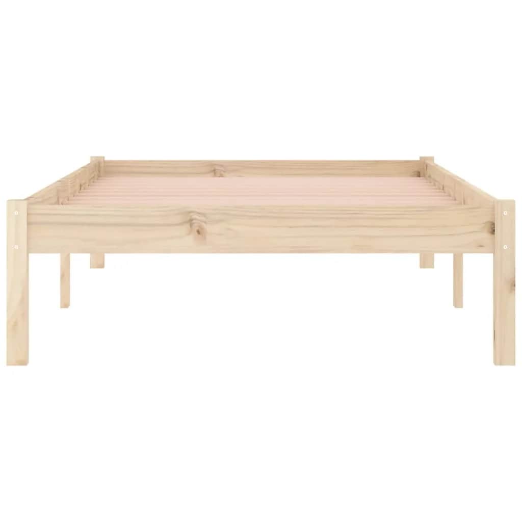 sengeramme uden madras 100x190 cm massivt fyrretræ