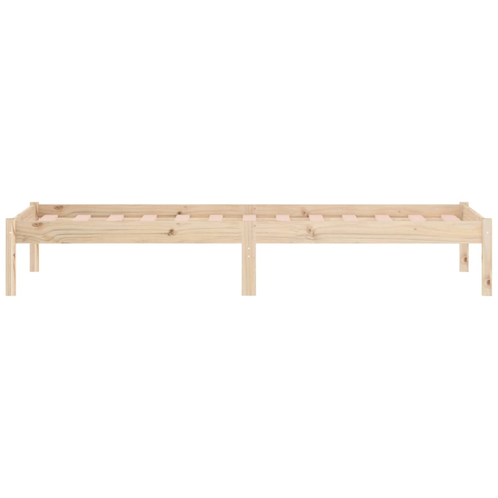 sengeramme uden madras 100x190 cm massivt fyrretræ