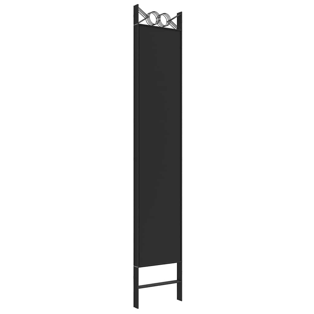 4-panels rumdeler 160x220 cm stof sort