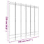 6-panels rumdeler 240x220 cm stof hvid