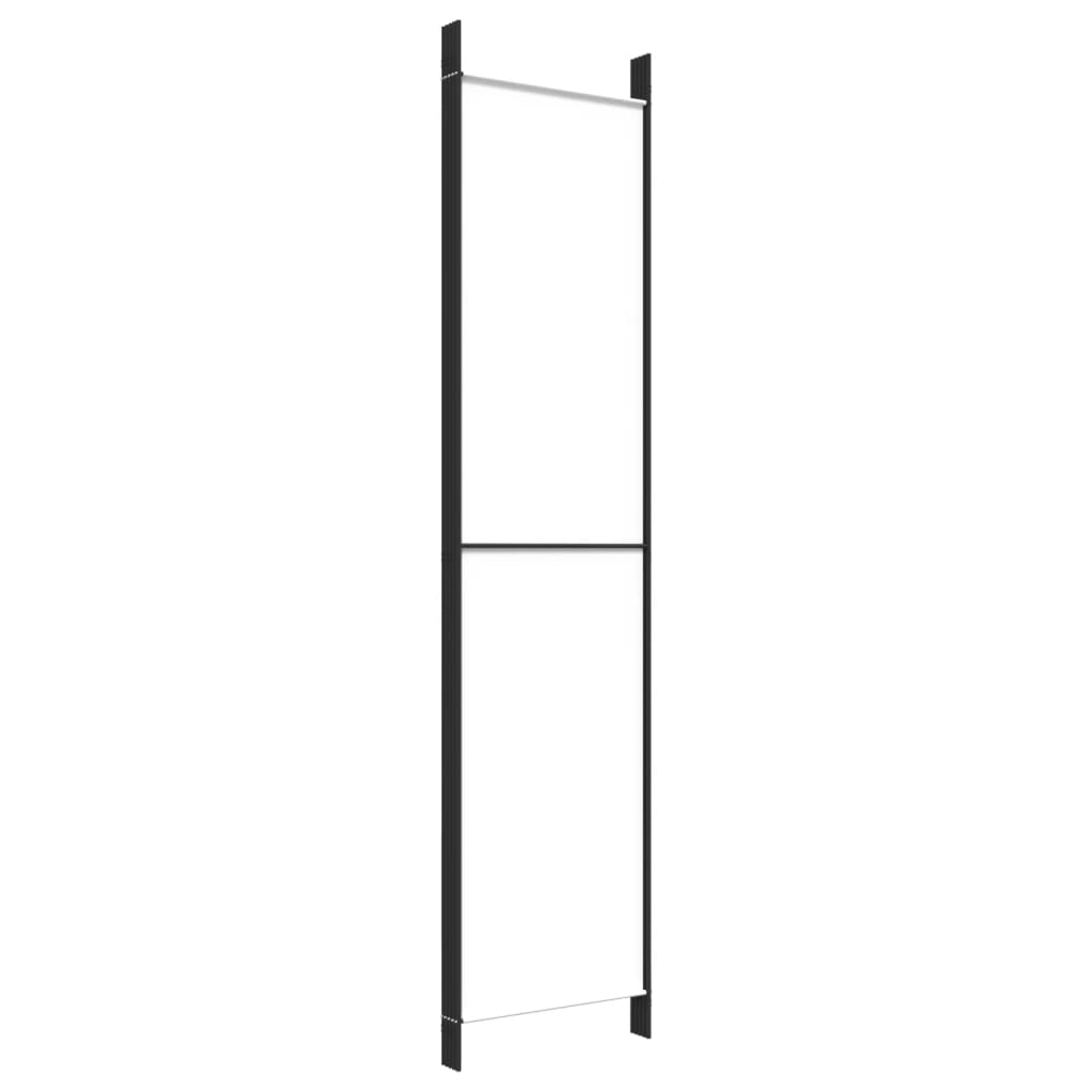 5-panels rumdeler 250x220 cm stof hvid