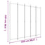 5-panels rumdeler 250x220 cm stof sort