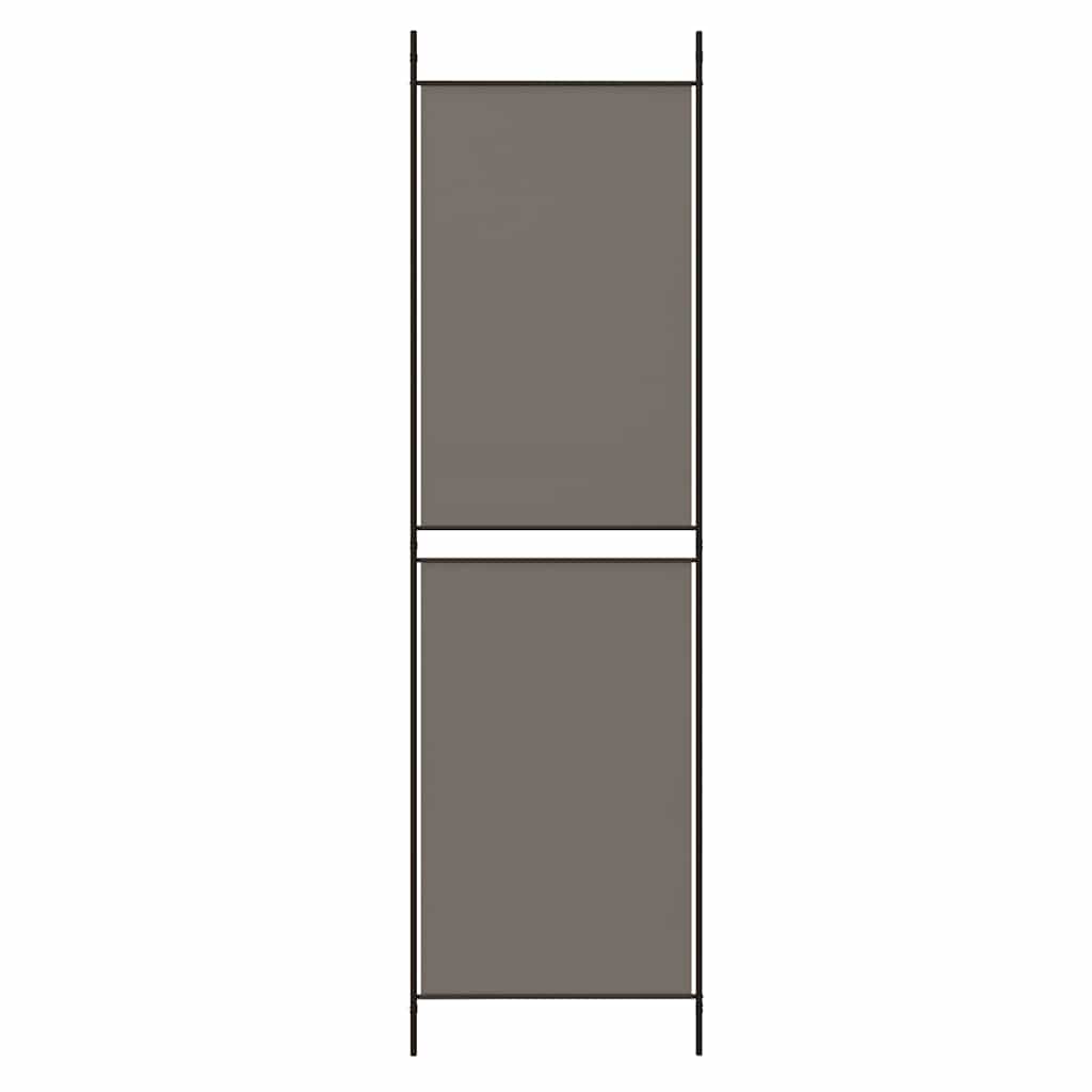 5-panels rumdeler 250x180 cm stof antracitgrå