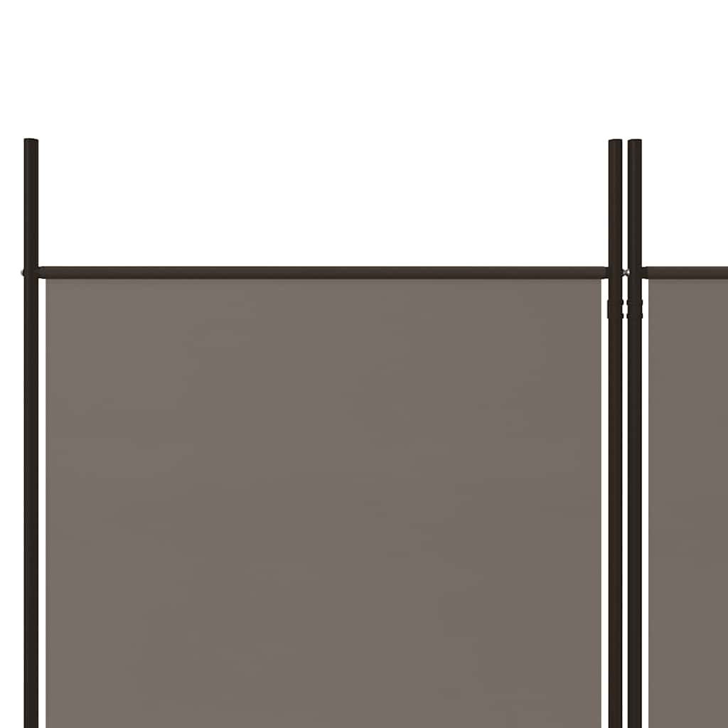 5-panels rumdeler 250x180 cm stof antracitgrå