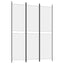 3-panels rumdeler 150x200 cm stof hvid