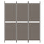 3-panels rumdeler 150x200 cm stof antracitgrå