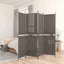 5-panels rumdeler 250x200 cm stof antracitgrå