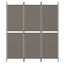 3-panels rumdeler 150x220 cm stof antracitgrå