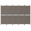 5-panels rumdeler 250x220 cm stof antracitgrå