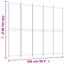 5-panels rumdeler 250x220 cm stof sort
