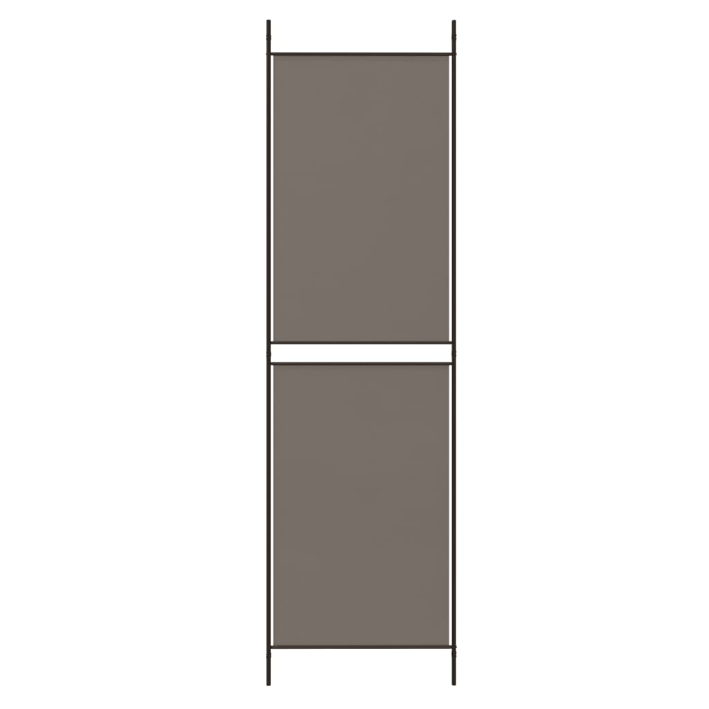 6-panels rumdeler 300x220 cm stof antracitgrå