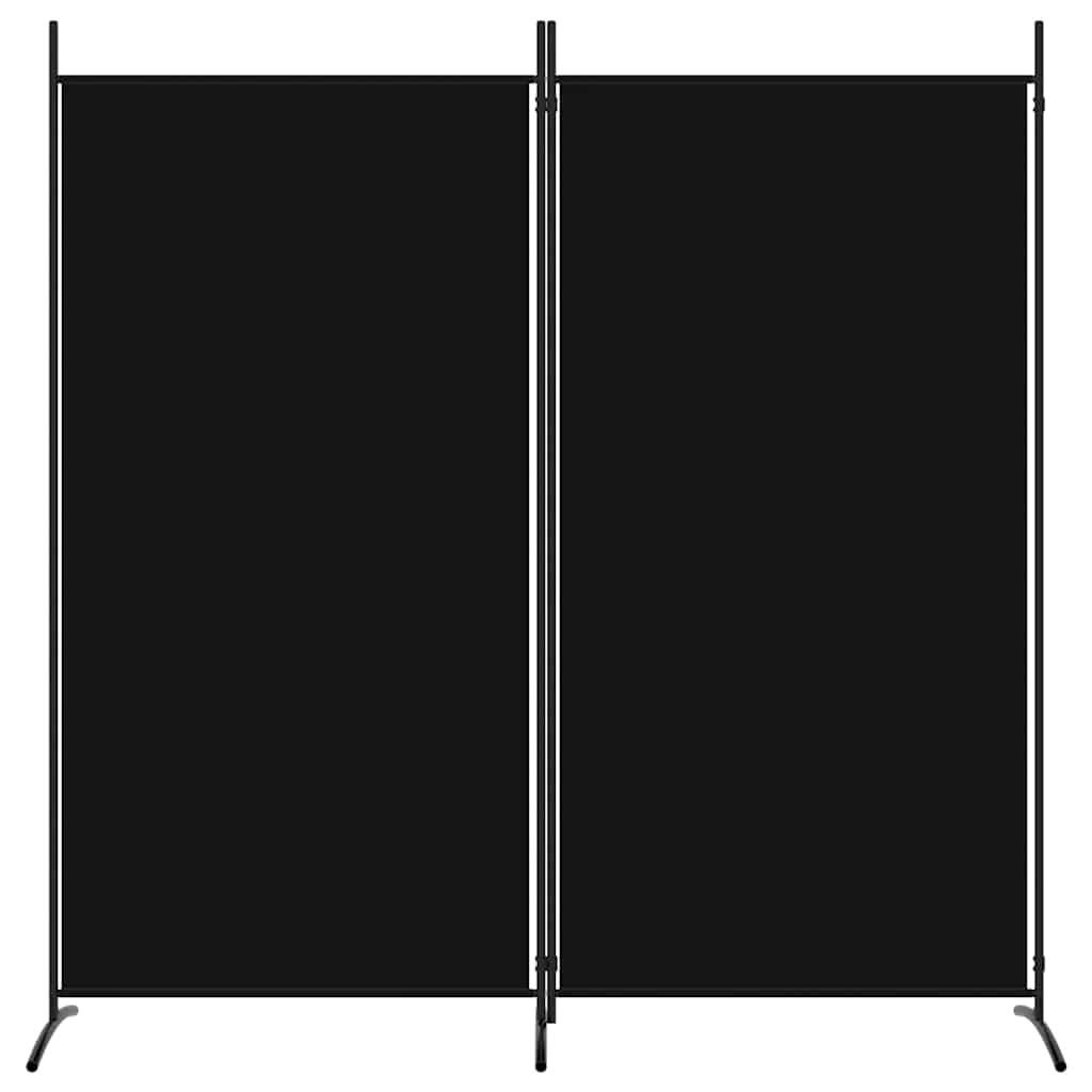 2-panels rumdeler 175x180 cm stof sort