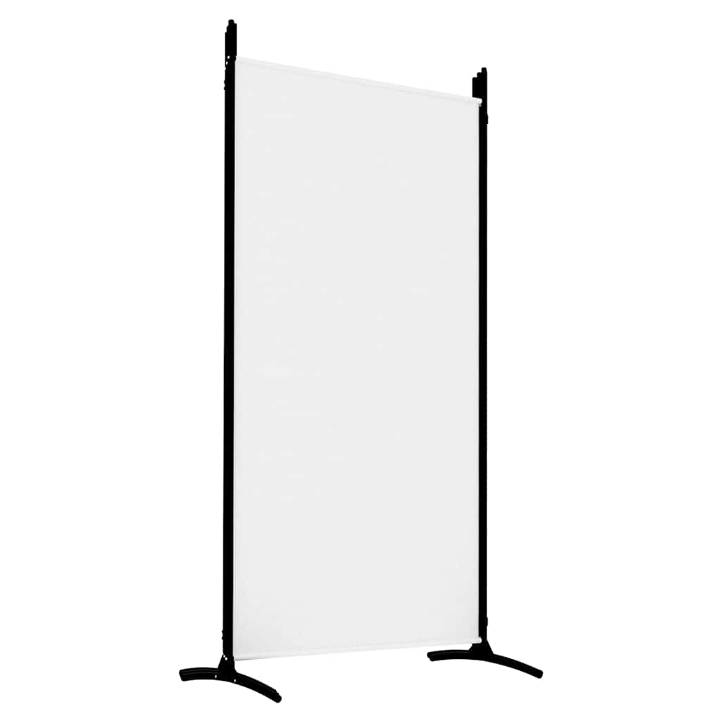 5-panels rumdeler 433x180 cm stof hvid