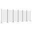 6-panels rumdeler 520x180 cm stof hvid