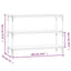 bogreol 100x33x70,5 cm konstrueret træ og stål sonoma-eg