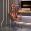 drejelig gamingstol kunstlæder sort og orange