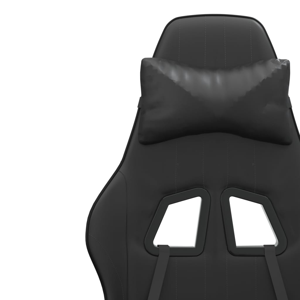 drejelig gamingstol kunstlæder sort