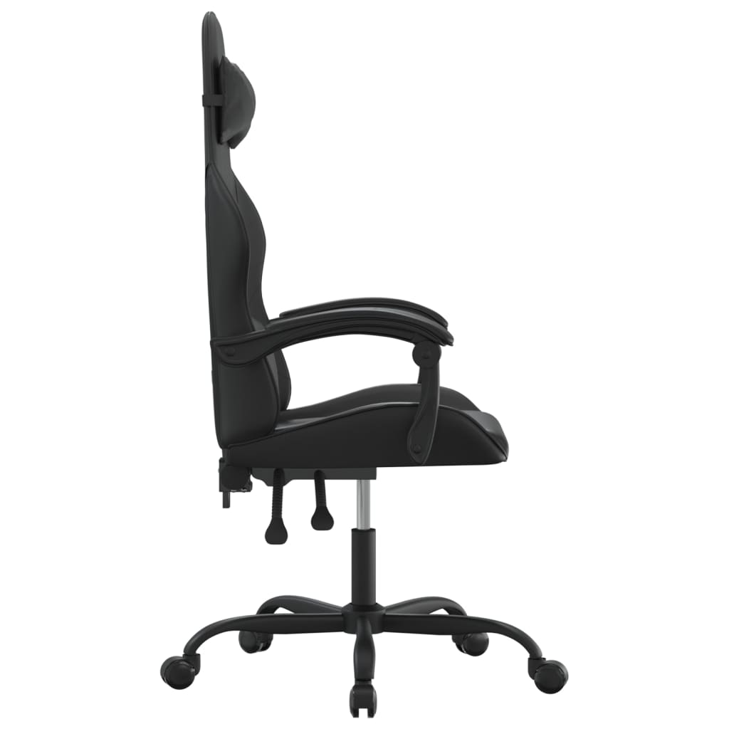 drejelig gamingstol kunstlæder sort
