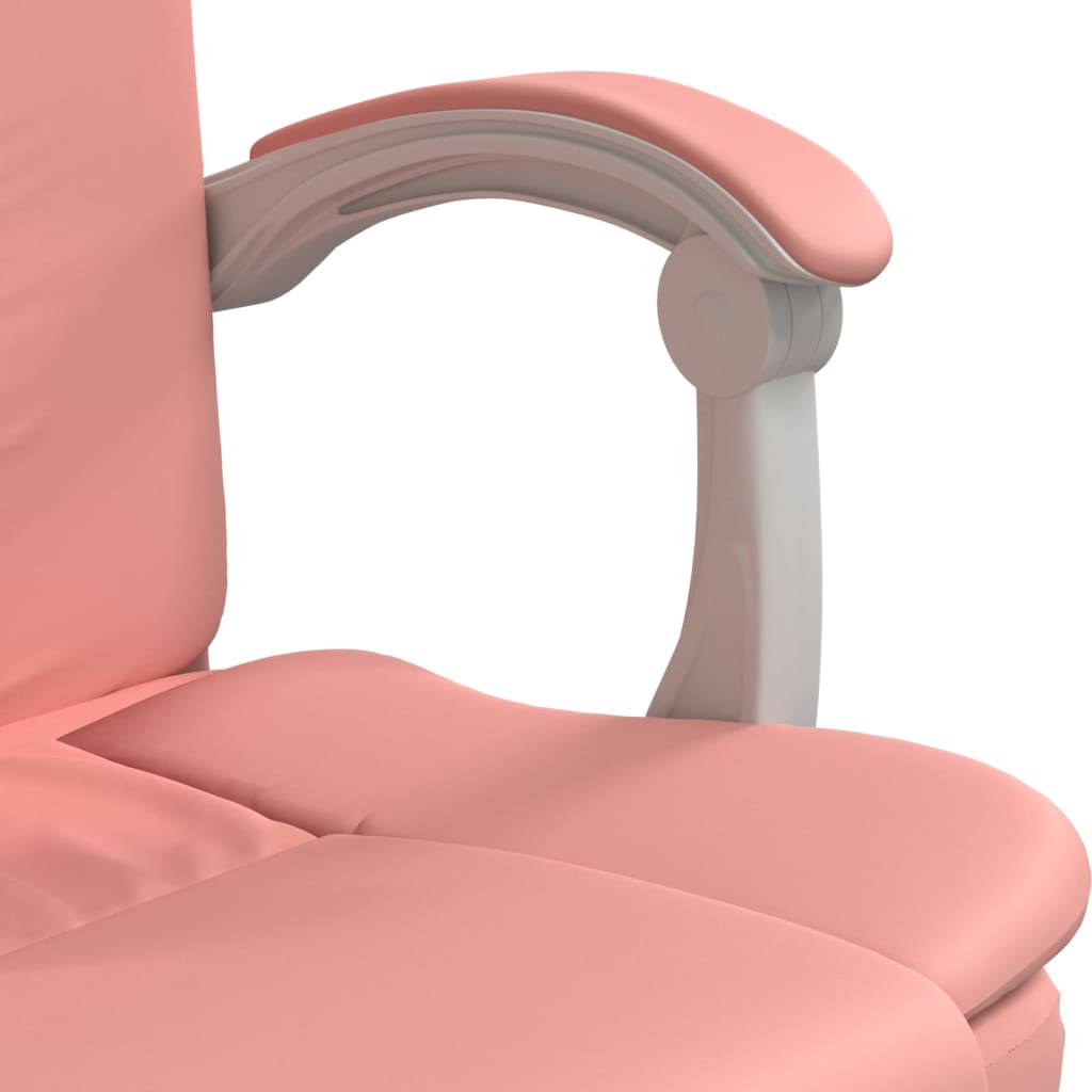 kontorstol kunstlæder pink