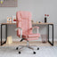 kontorstol kunstlæder pink