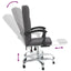 kontorstol kunstlæder grå