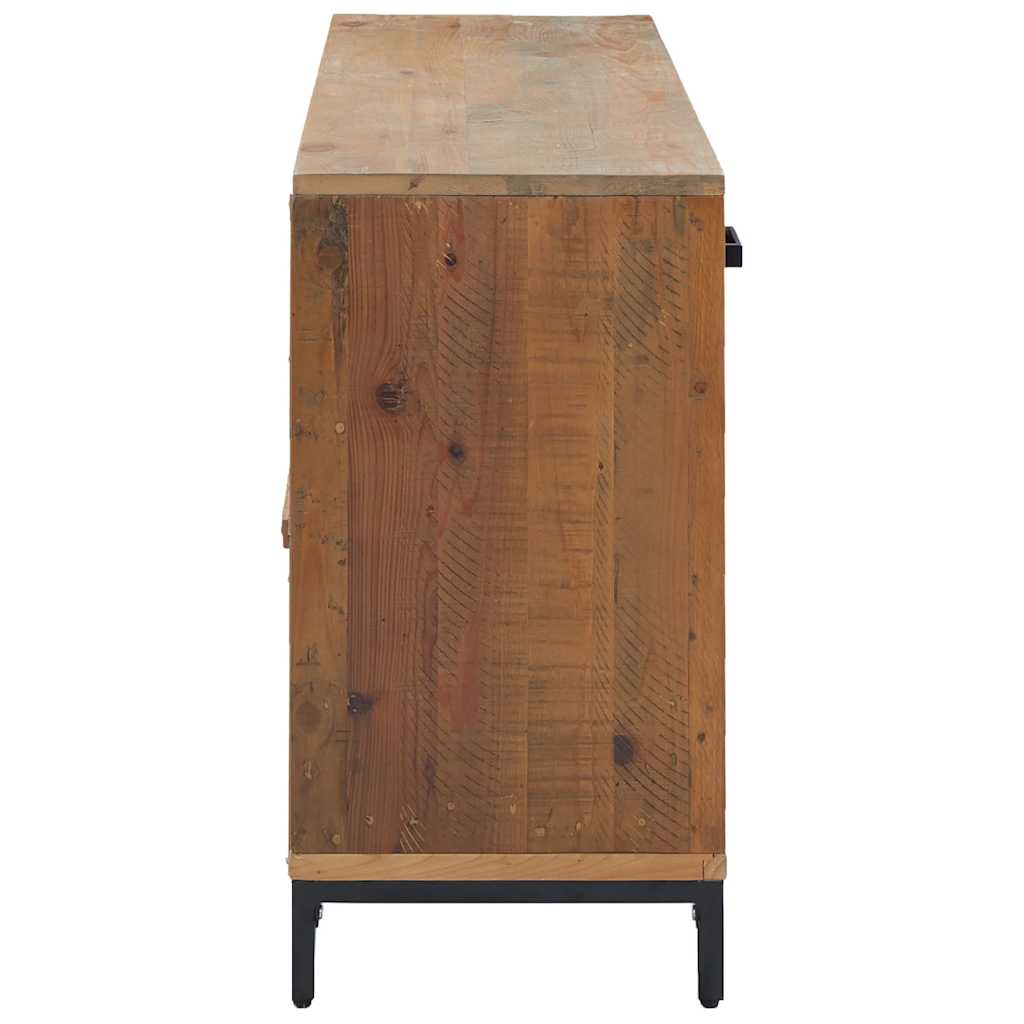 skænk 110x35x70 cm massivt fyrretræ brun