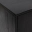 skænk 75x35x70 cm massivt fyrretræ sort