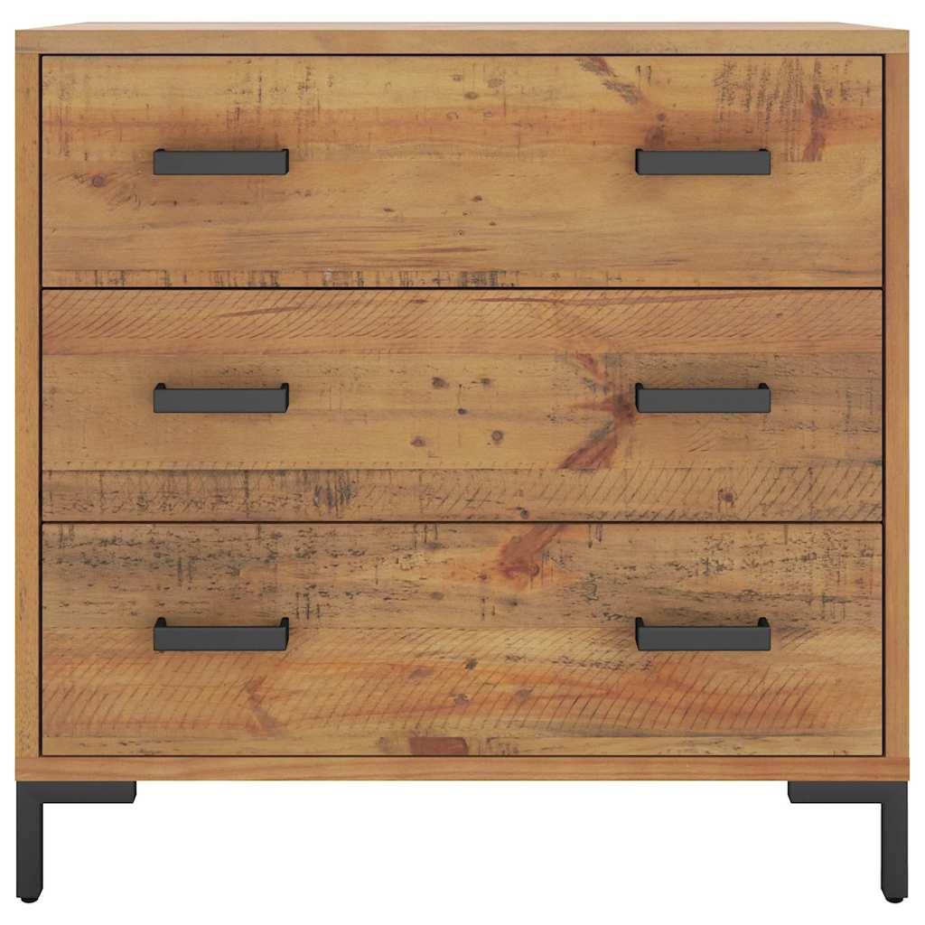 kommode 75x35x70 cm massivt fyrretræ