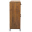skoskab 75x40x110 cm massivt fyrretræ