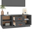 tv-bord 100x34x40 cm massivt fyrretræ grå