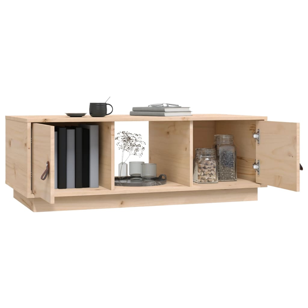 sofabord 100x50x35 cm massivt fyrretræ