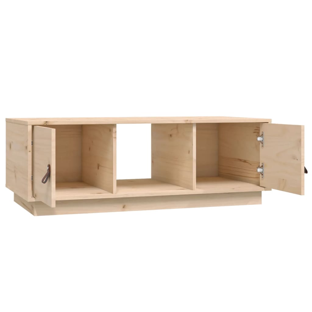 sofabord 100x50x35 cm massivt fyrretræ