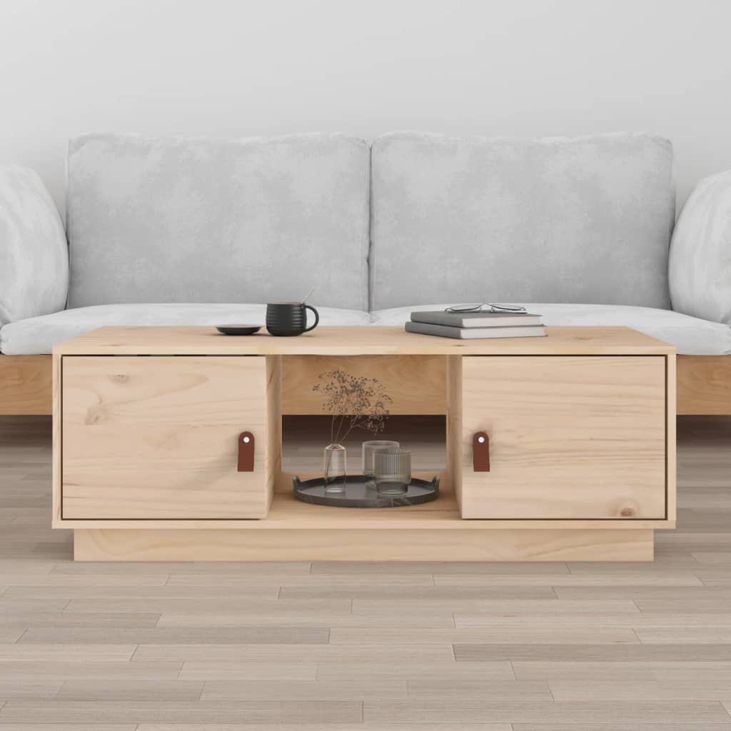 sofabord 100x50x35 cm massivt fyrretræ