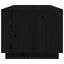 sofabord 100x50x41 cm massivt fyrretræ sort