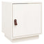 sengebord 40x34x45 cm massivt fyrretræ hvid