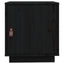sengeborde 2 stk. 40x34x45 cm massivt fyrretræ sort